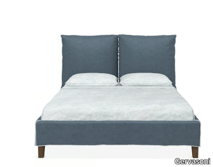 FLY - Bed with removable cover with high headboard _ Gervasoni