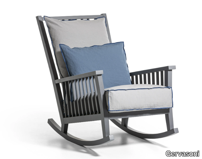 GRAY 09 - Rocking armchair with armrests _ Gervasoni