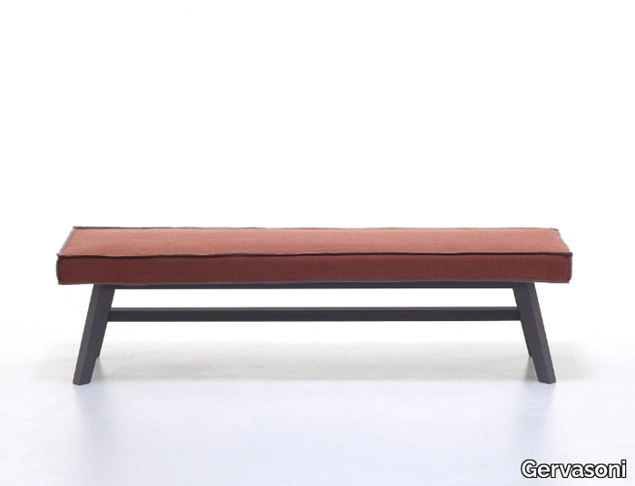 GRAY 15 - Upholstered walnut bench _ Gervasoni