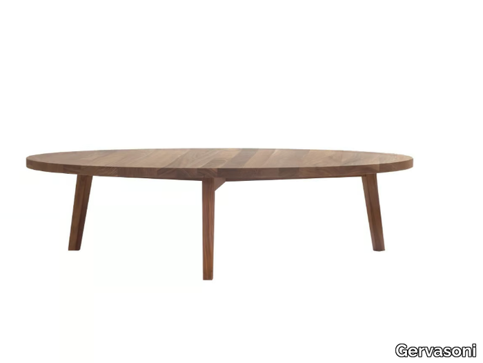 GRAY 46 - Low round wooden coffee table _ Gervasoni