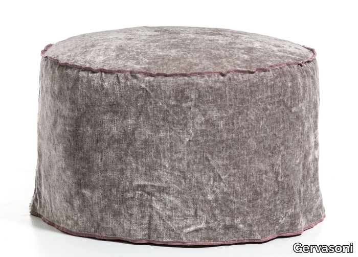 BRICK 18/19 - Round fabric pouf with removable lining _ Gervasoni