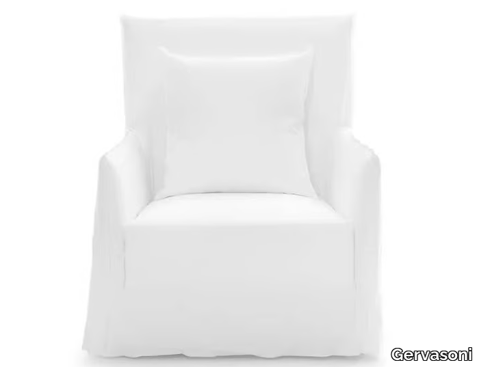 GHOST 04 - Armchair with removable cover with armrests _ Gervasoni