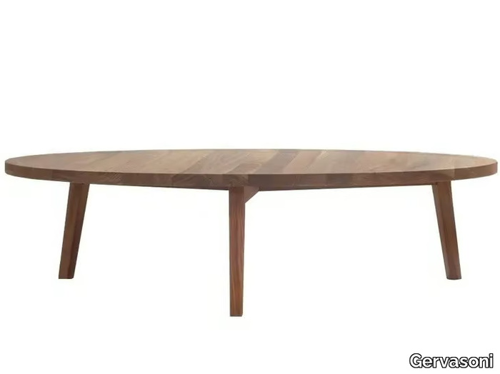 GRAY 49 - Low round wooden coffee table _ Gervasoni