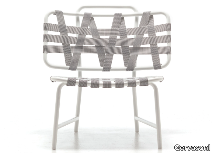 INOUT 856 - Powder coated aluminium easy chair _ Gervasoni