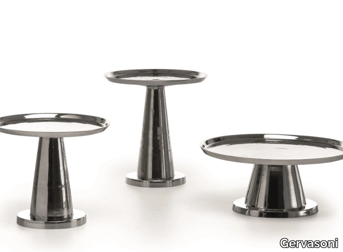 NEXT 141/142/144 - Low round aluminium coffee table _ Gervasoni