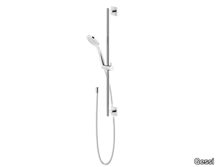 RILIEVO - Brass shower wallbar with hand shower _ Gessi