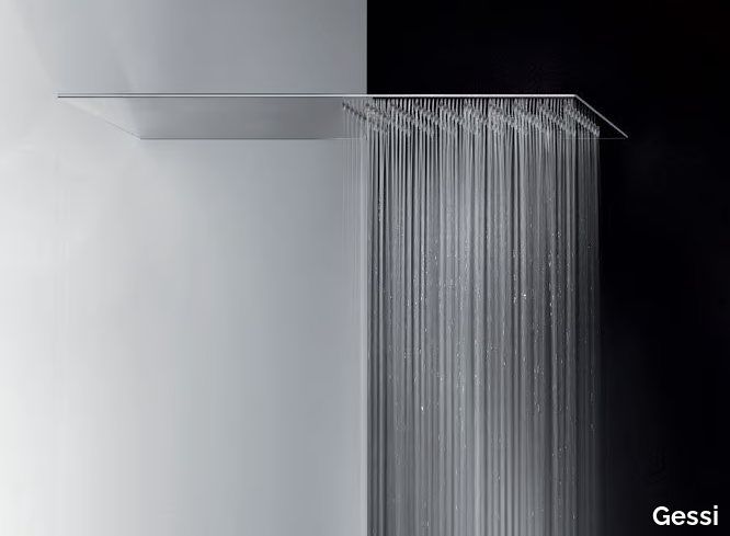 TREMILLIMETRI - Wall-mounted rectangular extra flat overhead shower _ Gessi