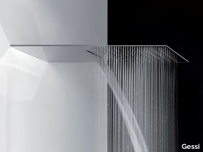 TREMILLIMETRI - Extra flat steel waterfall shower _ Gessi