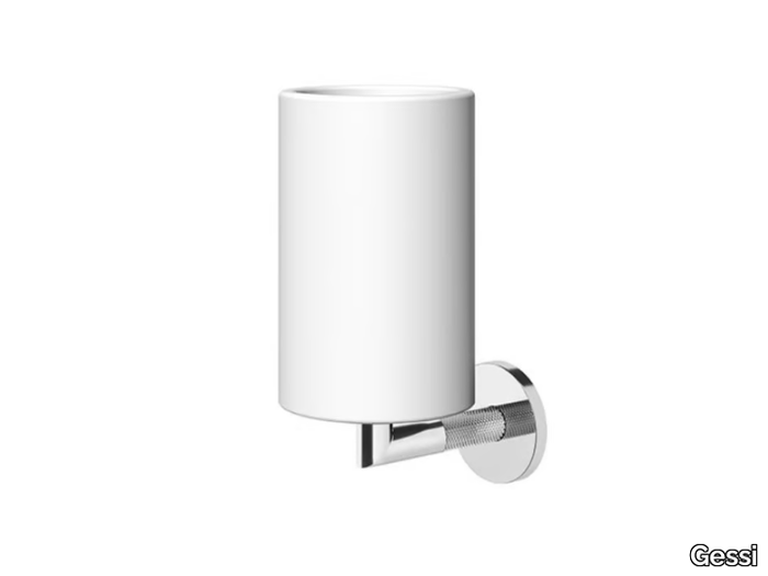 ANELLO - Wall-mounted ceramic toothbrush holder _ Gessi