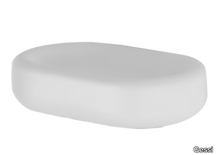 GOCCIA - Countertop porcelain stoneware soap dish _ Gessi