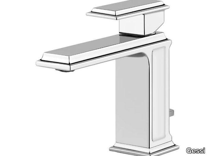 ELEGANZA - 1 hole metal washbasin mixer with pop up waste _ Gessi