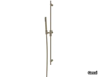 HABITO INTRECCIO - Chromed brass shower wallbar with hand shower _ Gessi