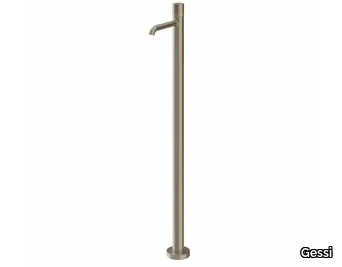 HABITO INTRECCIO - Floor standing chromed brass washbasin mixer _ Gessi