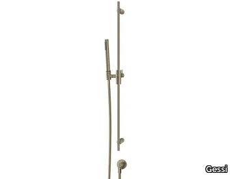 HABITO INTRECCIO - Chromed brass shower wallbar with hand shower _ Gessi