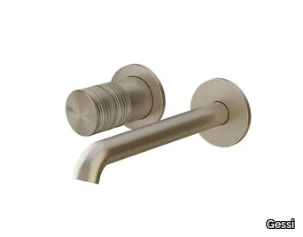 HABITO TRAME - Wall-mounted chromed brass washbasin mixer _ Gessi