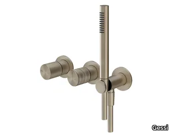 HABITO TRAME - 3 hole chromed brass shower mixer _ Gessi