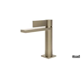 INVERSO DIAMANTATO - Chromed brass washbasin mixer with pop up waste _ Gessi