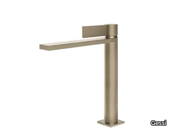 INVERSO DIAMANTATO - Chromed brass washbasin mixer with pop up waste _ Gessi