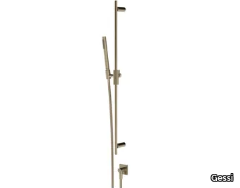 INVERSO DIAMANTATO - Chromed brass shower wallbar with hose _ Gessi