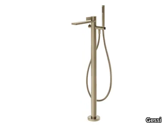 INVERSO DIAMANTATO - Floor standing chromed brass bathtub mixer _ Gessi