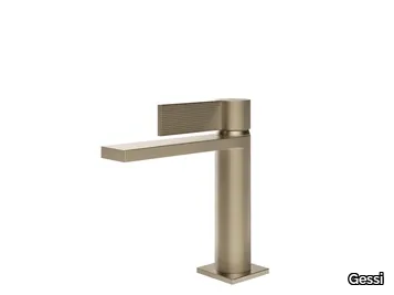 INVERSO RIGATO - Chromed brass washbasin mixer with pop up waste _ Gessi