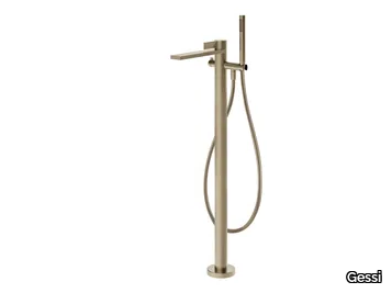 INVERSO RIGATO - Floor standing chromed brass bathtub mixer _ Gessi