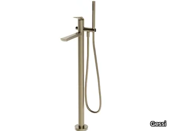 VENTAGLIO - Floor standing chromed brass bathtub mixer _ Gessi