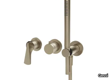 VENTAGLIO - Chromed brass shower mixer with hand shower _ Gessi