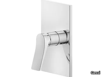 RILIEVO - Brass shower mixer with plate _ Gessi