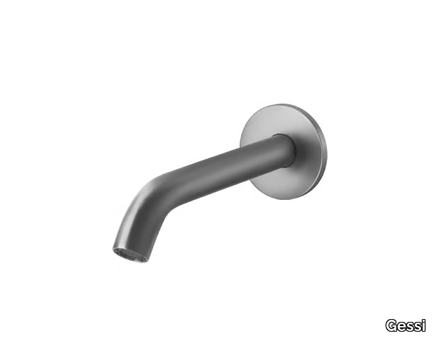 INTRECCIO - Wall-mounted stainless steel sink spout _ Gessi