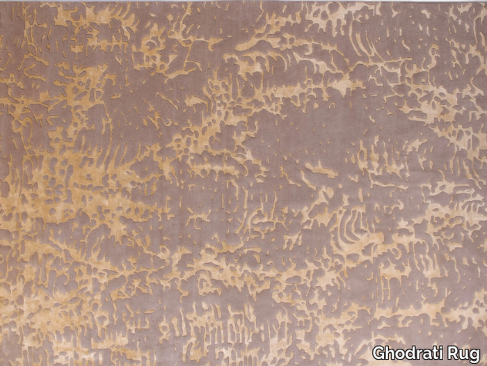 NATURA - Patterned rectangular wool and silk rug _ Ghodrati Rug