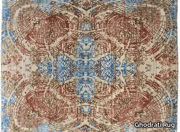 LAN 4195 - Patterned rectangular handmade rug _ Ghodrati Rug