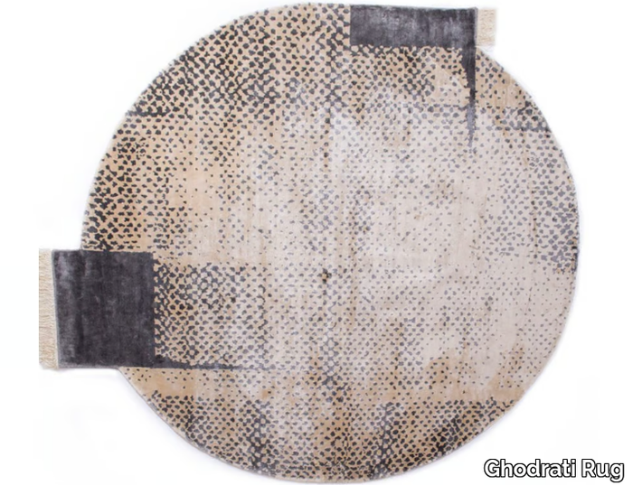 PLANET - Patterned round handmade wool rug _ Ghodrati Rug