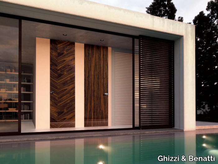 TABULA ZERO - Hinged flush-fitting wooden door _ Ghizzi & Benatti