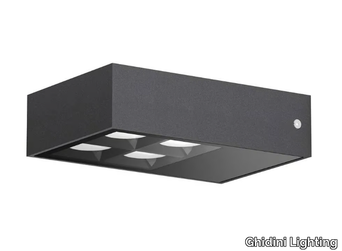 MAXICOMPATTO DARK - LED aluminium wall lamp _ Ghidini Lighting