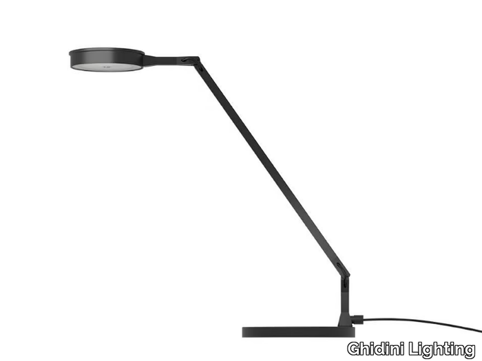 THINTHIN T - With swing arm adjustable aluminium table lamp _ Ghidini Lighting