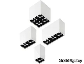 BOX C DARK SQ - LED aluminium ceiling lamp _ Ghidini Lighting