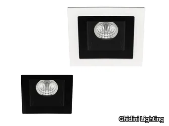COMFORT DARK SQ - Recessed LED square aluminium spotlight _ Ghidini Lighting
