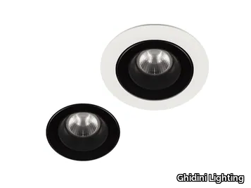 COMFORT DARK RD - LED round ceiling aluminium spotlight _ Ghidini Lighting