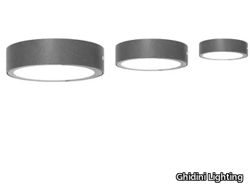 SPIA FLAT C - LED dimmable aluminium outdoor ceiling lamp _ Ghidini Lighting