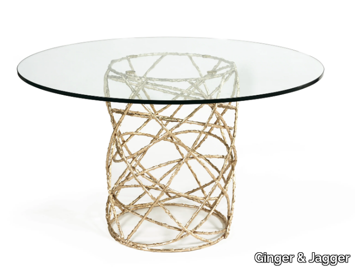 ROSEBUSH - Round glass living room table _ Ginger & Jagger