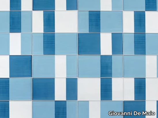 COMPOSIZIONE TURCHESE - Handmade ceramic wall tiles _ Giovanni De Maio