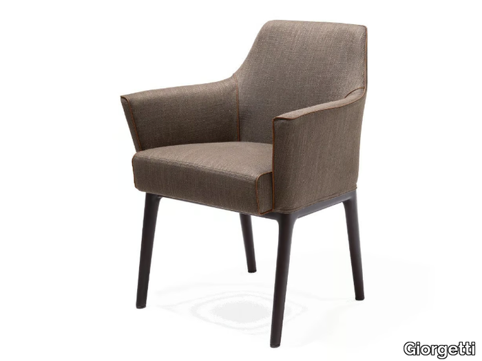 ALINA - Fabric easy chair with armrests _ Giorgetti