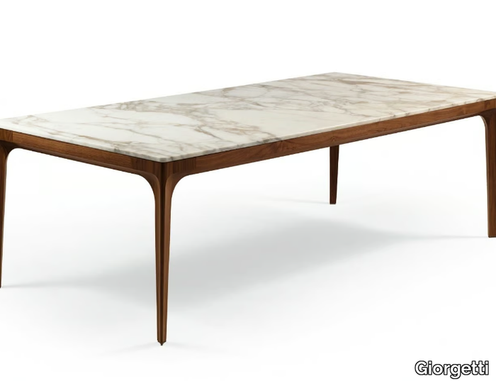 ANTEO - Rectangular marble table _ Giorgetti