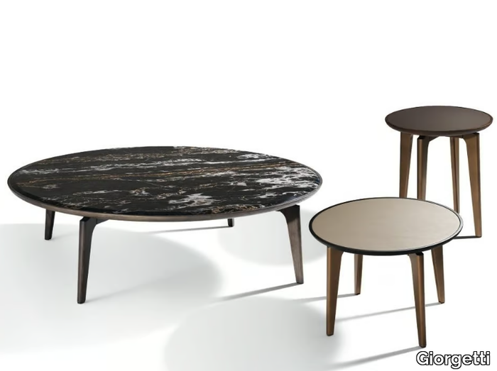 BLEND - Round marble coffee table _ Giorgetti