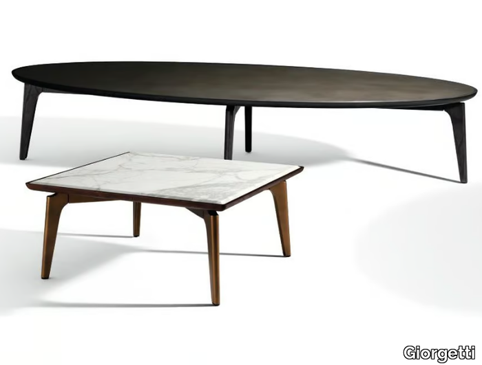 BLEND - Square marble coffee table _ Giorgetti