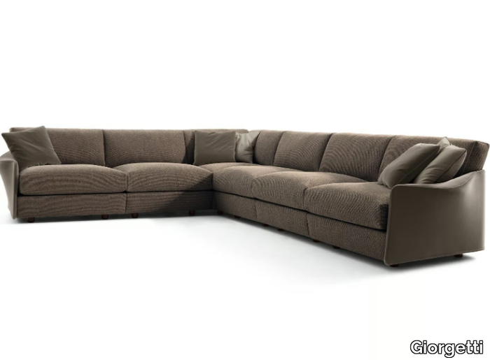 FABULA - Corner sectional fabric sofa _ Giorgetti