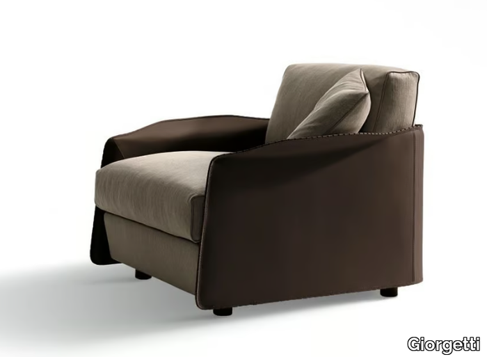 FABULA - Fabric armchair with armrests _ Giorgetti