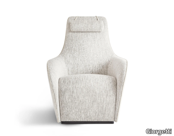 TIE XL - Fabric armchair with removable cover _ Giorgetti