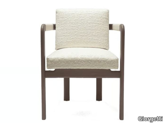 MONTGOMERY - Upholstered fabric chair with armrests _ Giorgetti